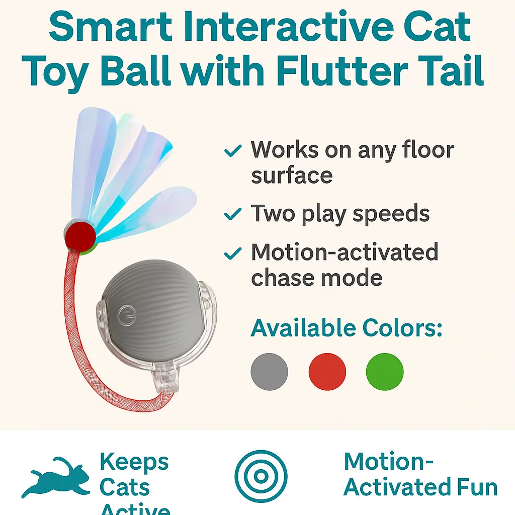 Interactive Cat Toys Ball for Indoor Cats Hypersku