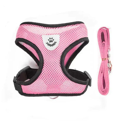 No Pull Breathable Mesh Dog & Cat Harness with Leash – Reflective & Adjustable Cozynest Pet