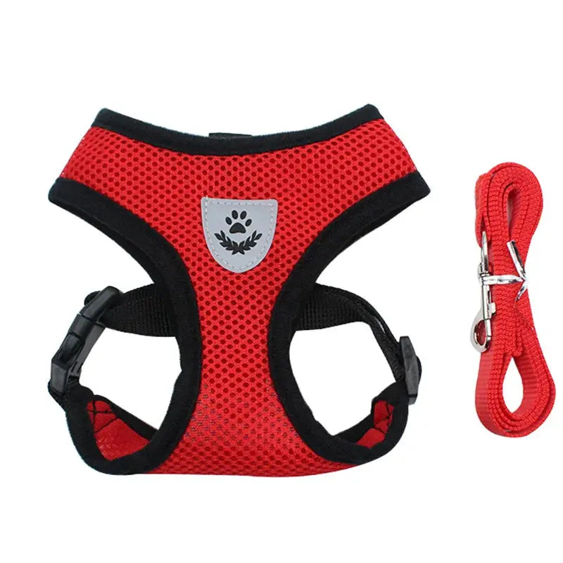 No Pull Breathable Mesh Dog & Cat Harness with Leash – Reflective & Adjustable Cozynest Pet