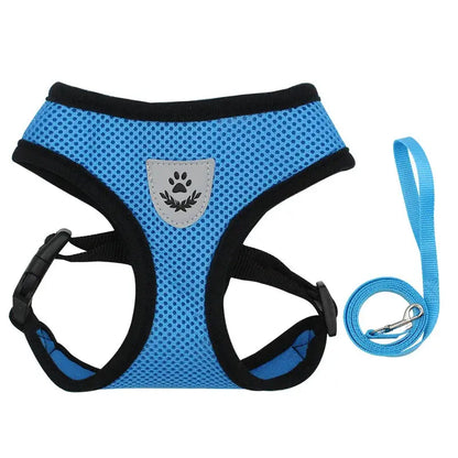 No Pull Breathable Mesh Dog & Cat Harness with Leash – Reflective & Adjustable Cozynest Pet