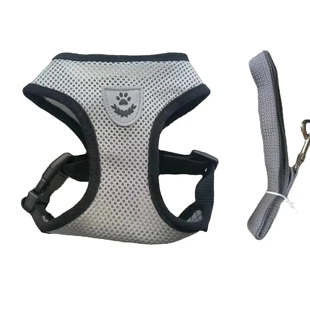 No Pull Breathable Mesh Dog & Cat Harness with Leash – Reflective & Adjustable Cozynest Pet